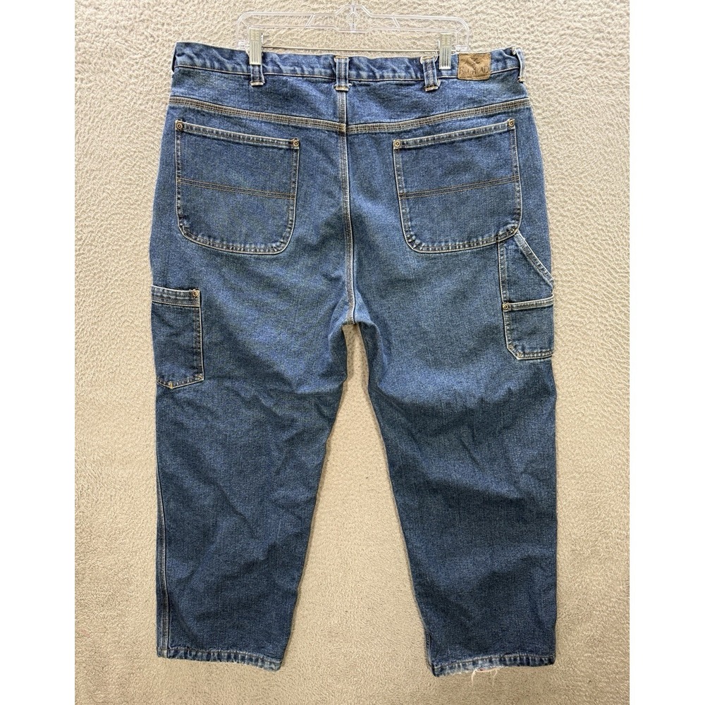Red Head Jeans Mens 42x30 Blue Carpenter Fleece Lined Workwear Chore Outdoors